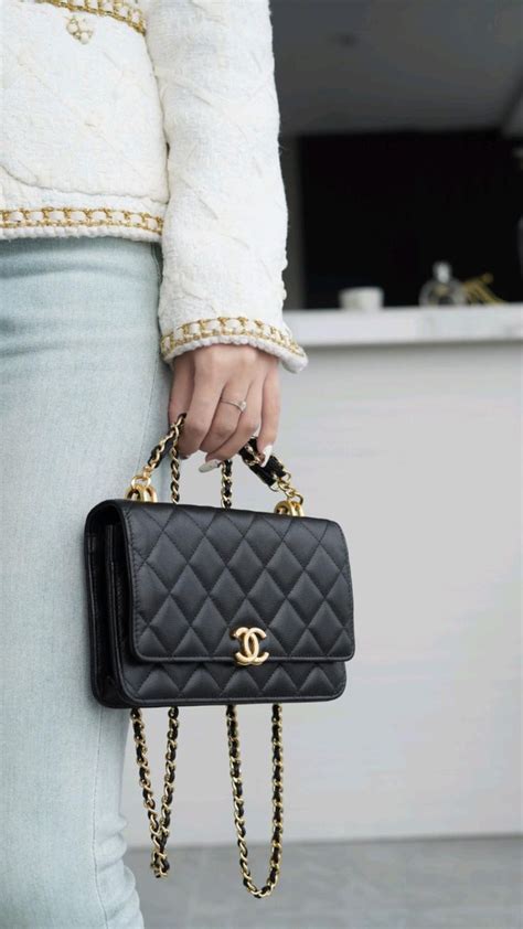 gold chanel woc|chanel handbags on chain.